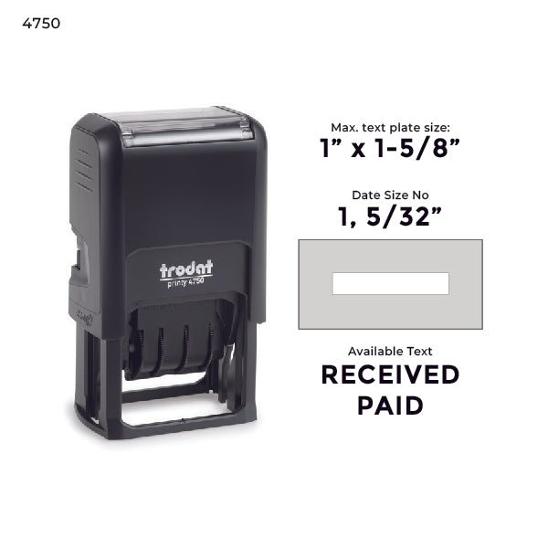 Trodat Printy 4750 Self Inking Dater
