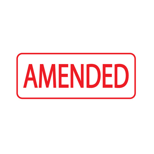 Amended Rubber Stamp Boxed
