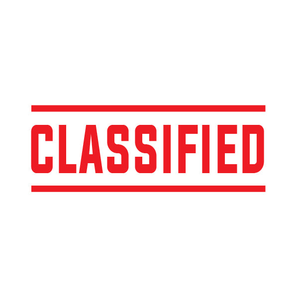 Classified Rubber Stamp Double Line