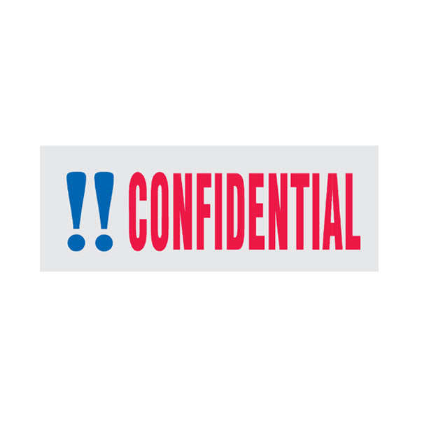 Confidential Rubber Stamp