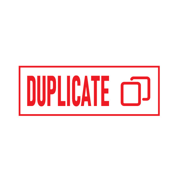 Duplicate Rubber Stamp With Icon