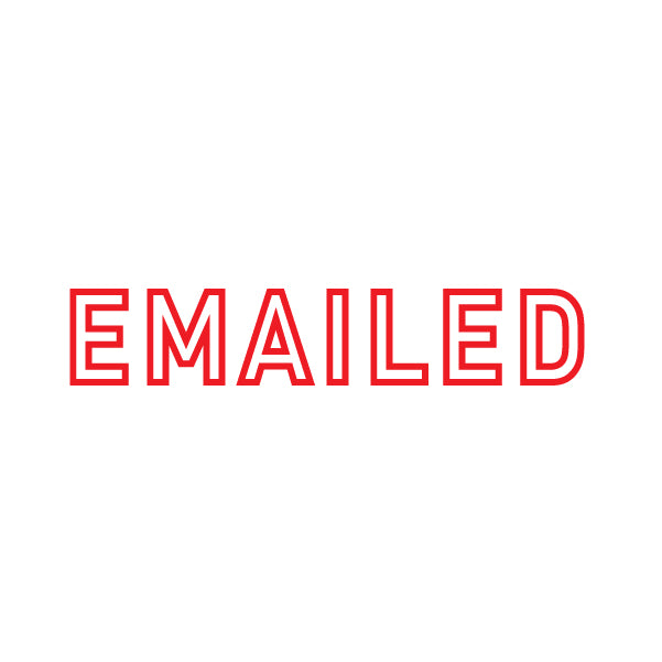 Emailed Rubber Stamp Outline