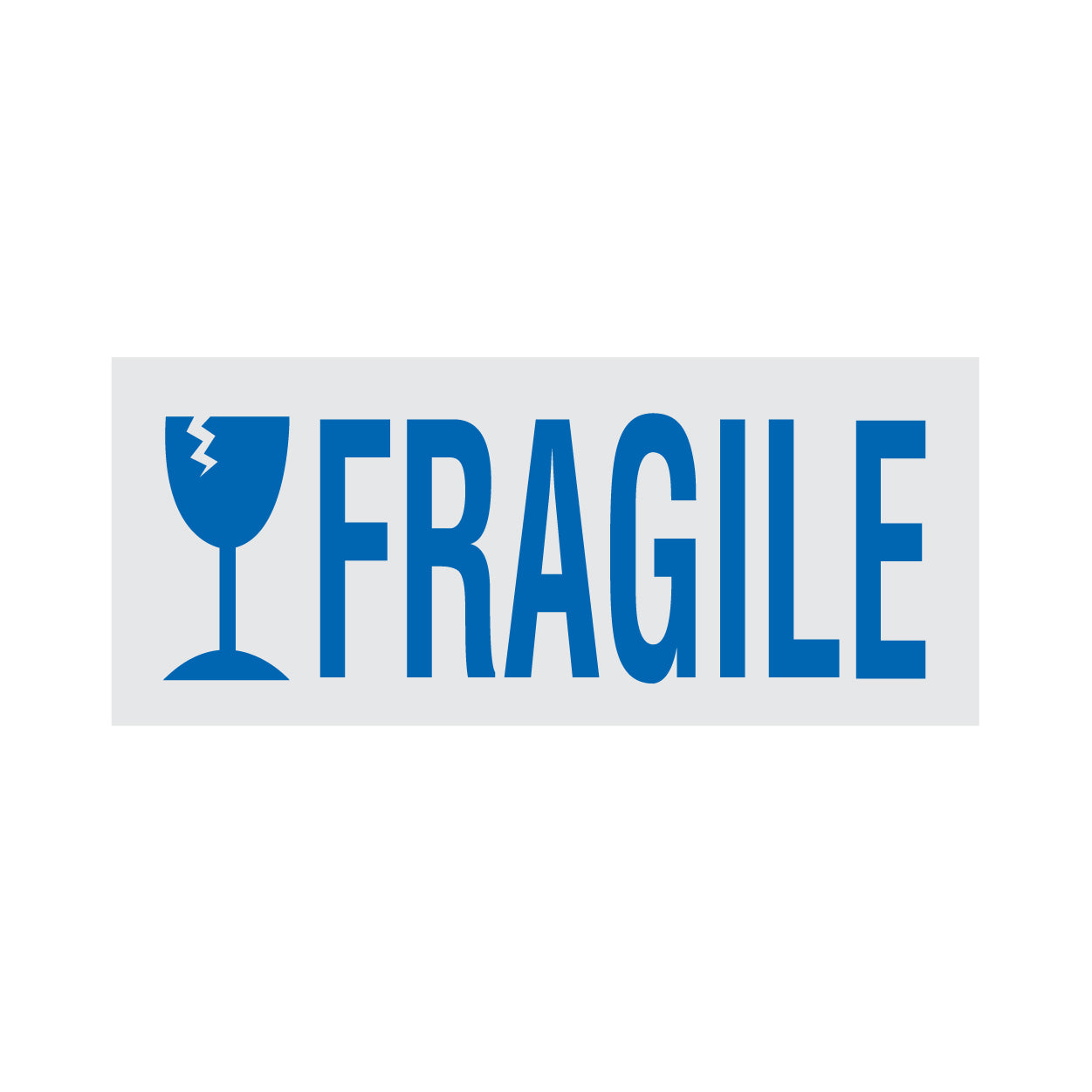 Fragile Rubber Stamp