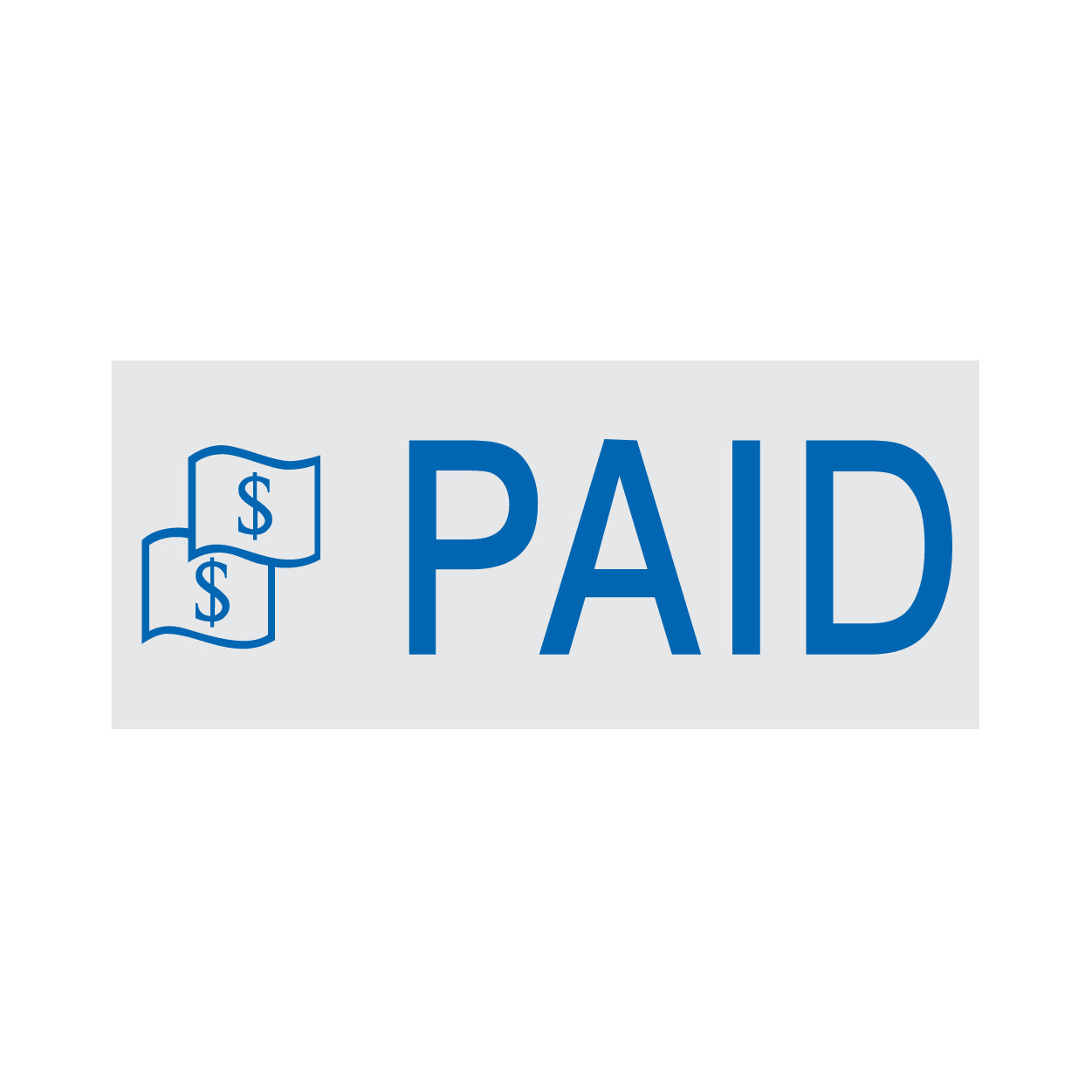 Paid Rubber Stamp