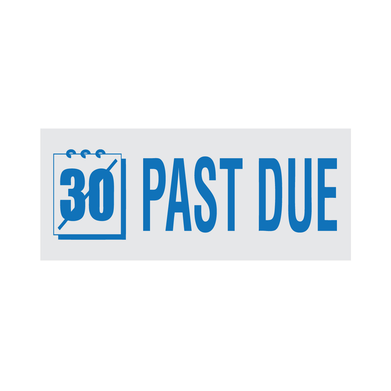 Past Due Rubber Stamp