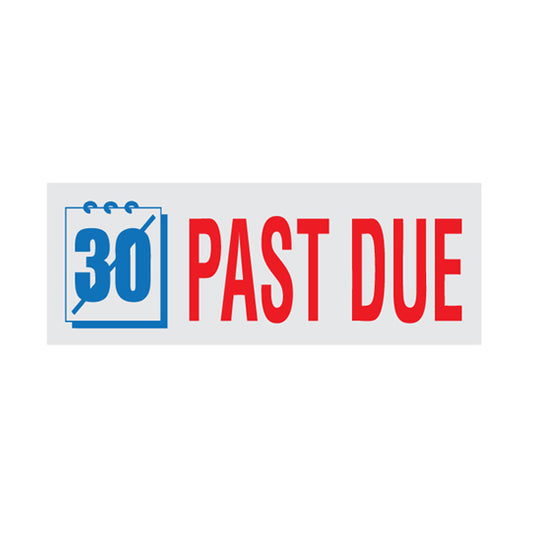 Past Due Rubber Stamp
