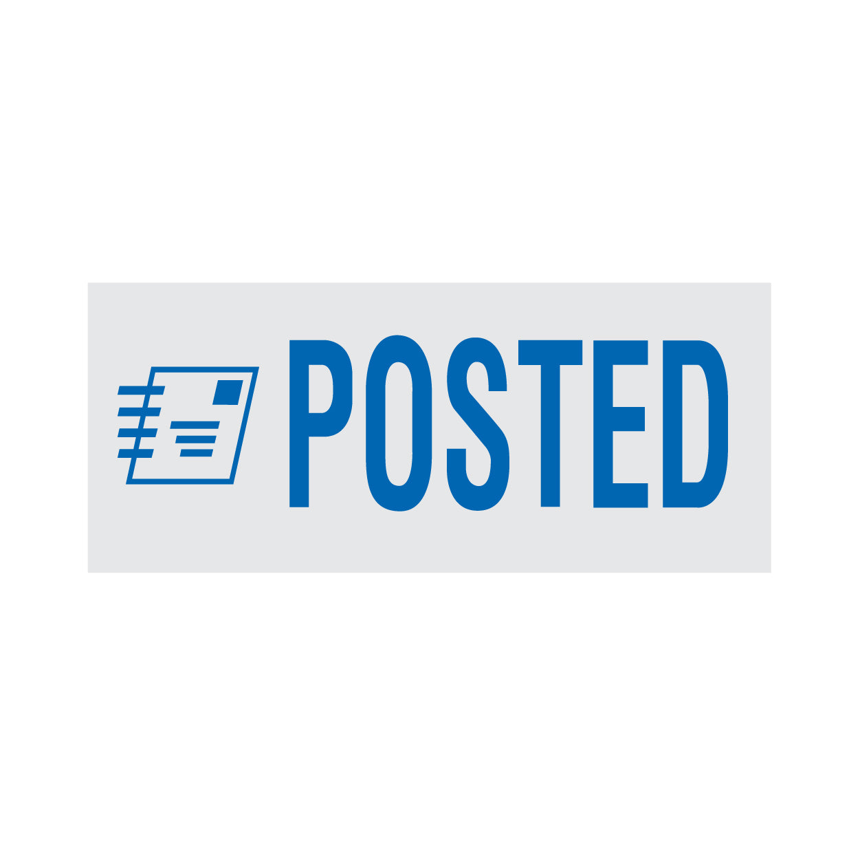 Posted Rubber Stamp