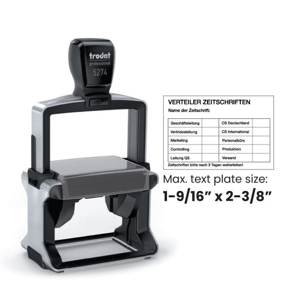Trodat 5274 Heavy Duty Self Inking Stamp