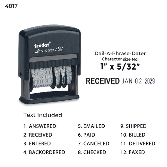 Trodat Printy 4817 Self Inking Dater