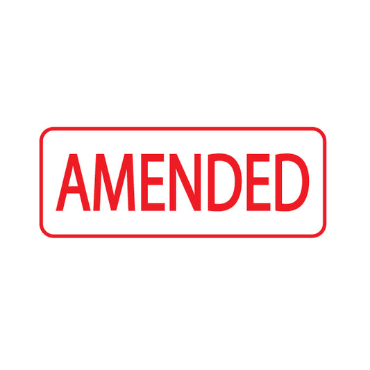 Amended Rubber Stamp Boxed