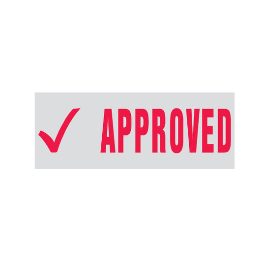 Approved Rubber Stamp