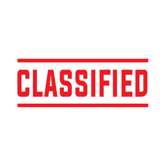 Classified Rubber Stamp Double Line