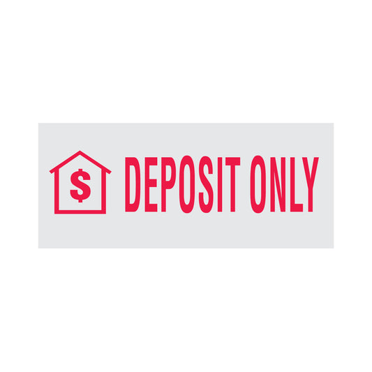 Deposit Only Rubber Stamp