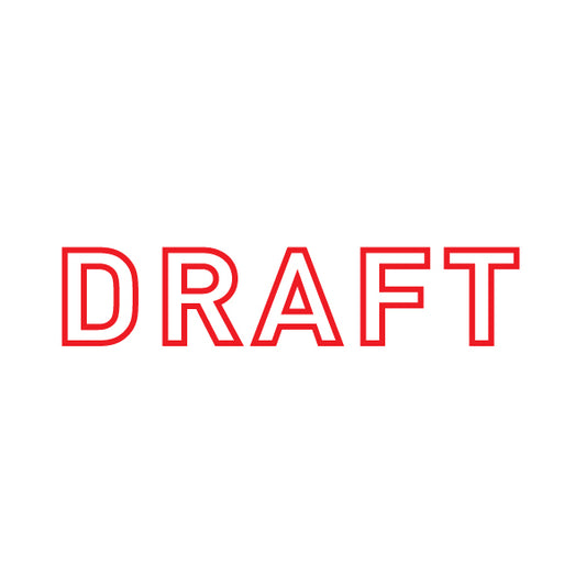 Draft Rubber Stamp Outline