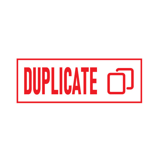 Duplicate Rubber Stamp With Icon