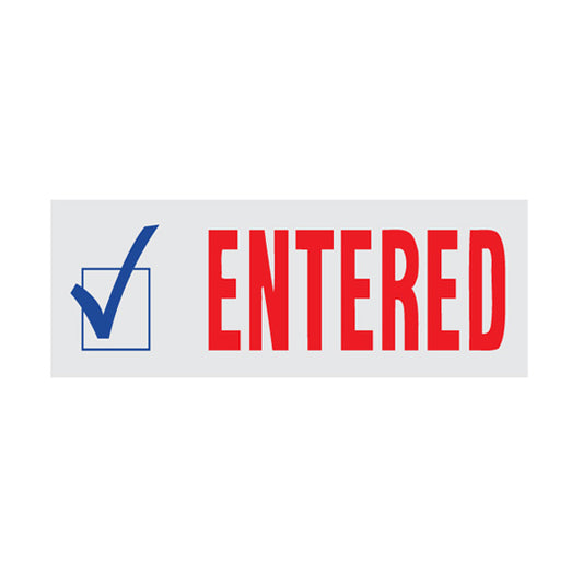 Entered Rubber Stamp
