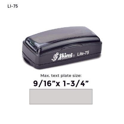 Shiny LI-75 Pre-Inked Stamp