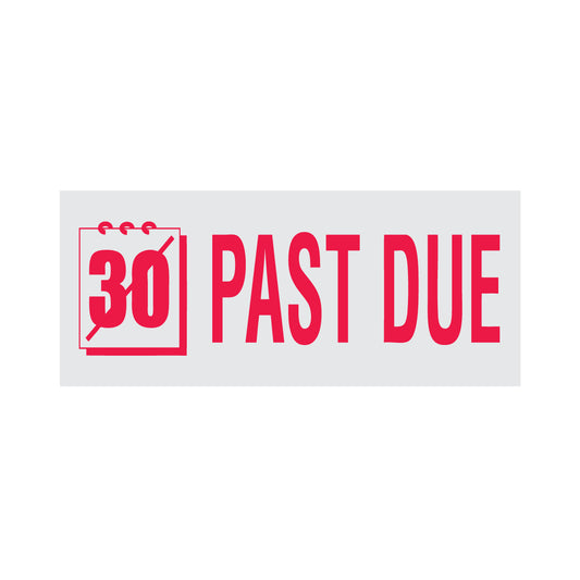 Past Due Rubber Stamp