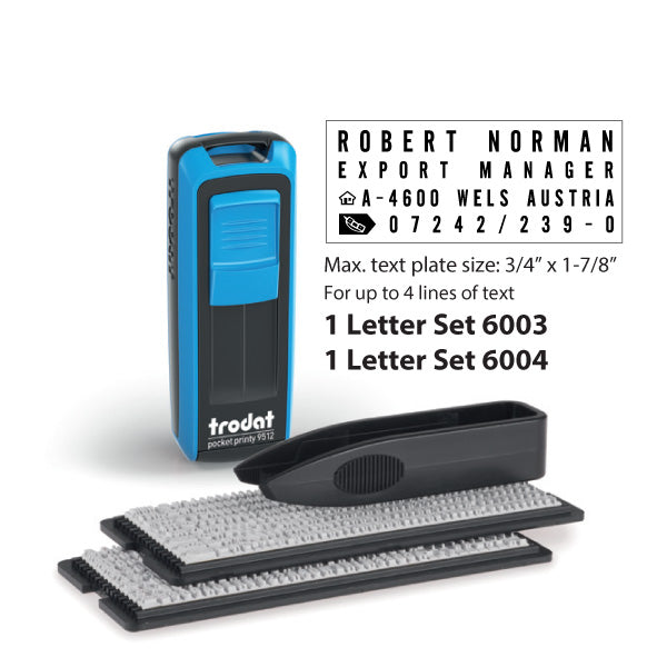 Trodat Pocket Printy Stamp 9512
